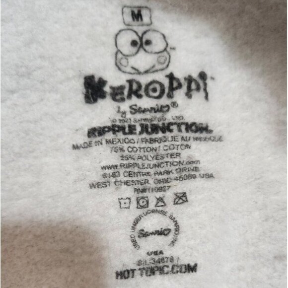 Hot topic Sanrio Keroppi Jumbo Graphic Sweatshirt size M - Picture 5 of 5